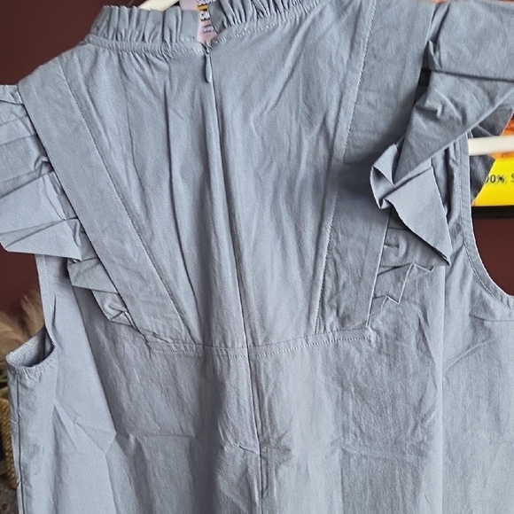 MELISSA NEPTON Light Blue Ruffled Blouse - Picture 6 of 6